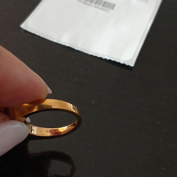 Celine  Geometric Ring Size 5.5 - Picture 3 of 5